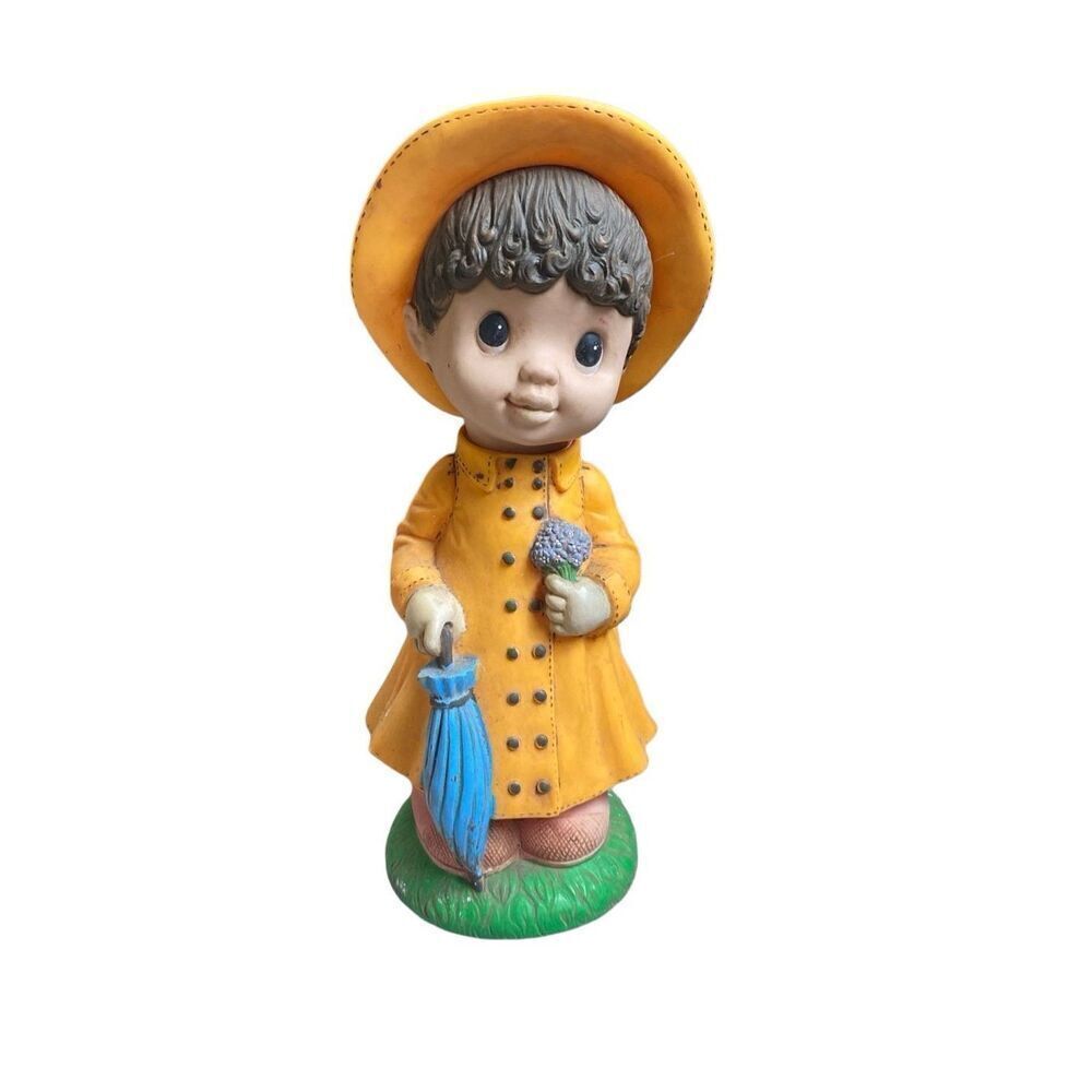 Vintage Artline Art Line Rainy Figurine Statue NOS Cottagecore yard decor GRANNY